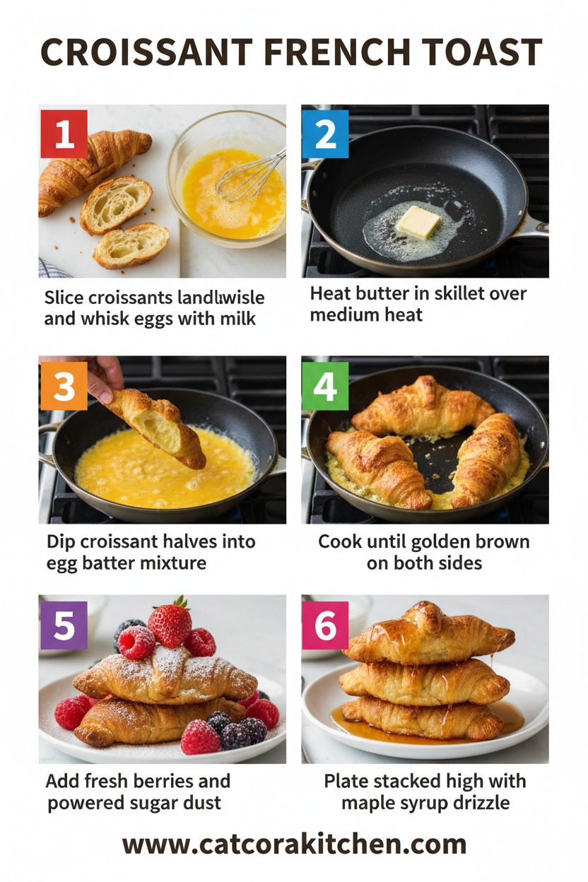 Croissant French toast how to make