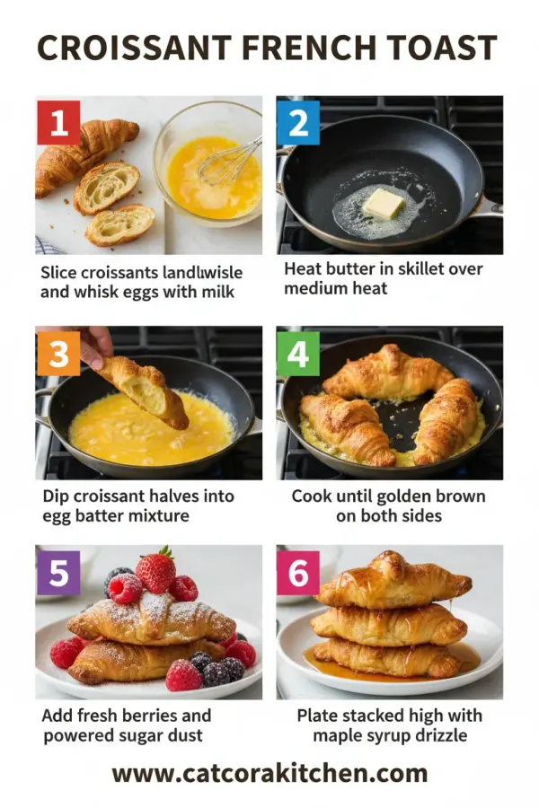 Croissant French toast how to make