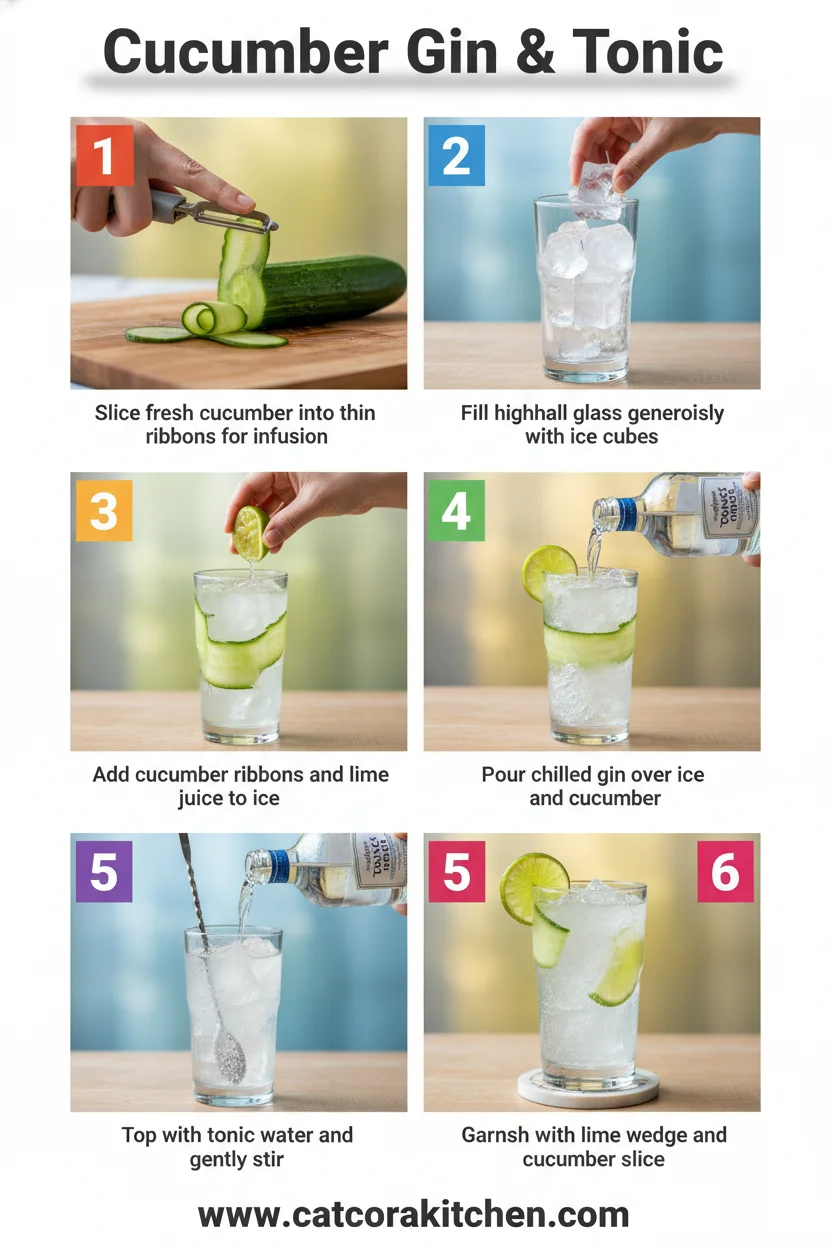 Cucumber gin and tonic How to Make