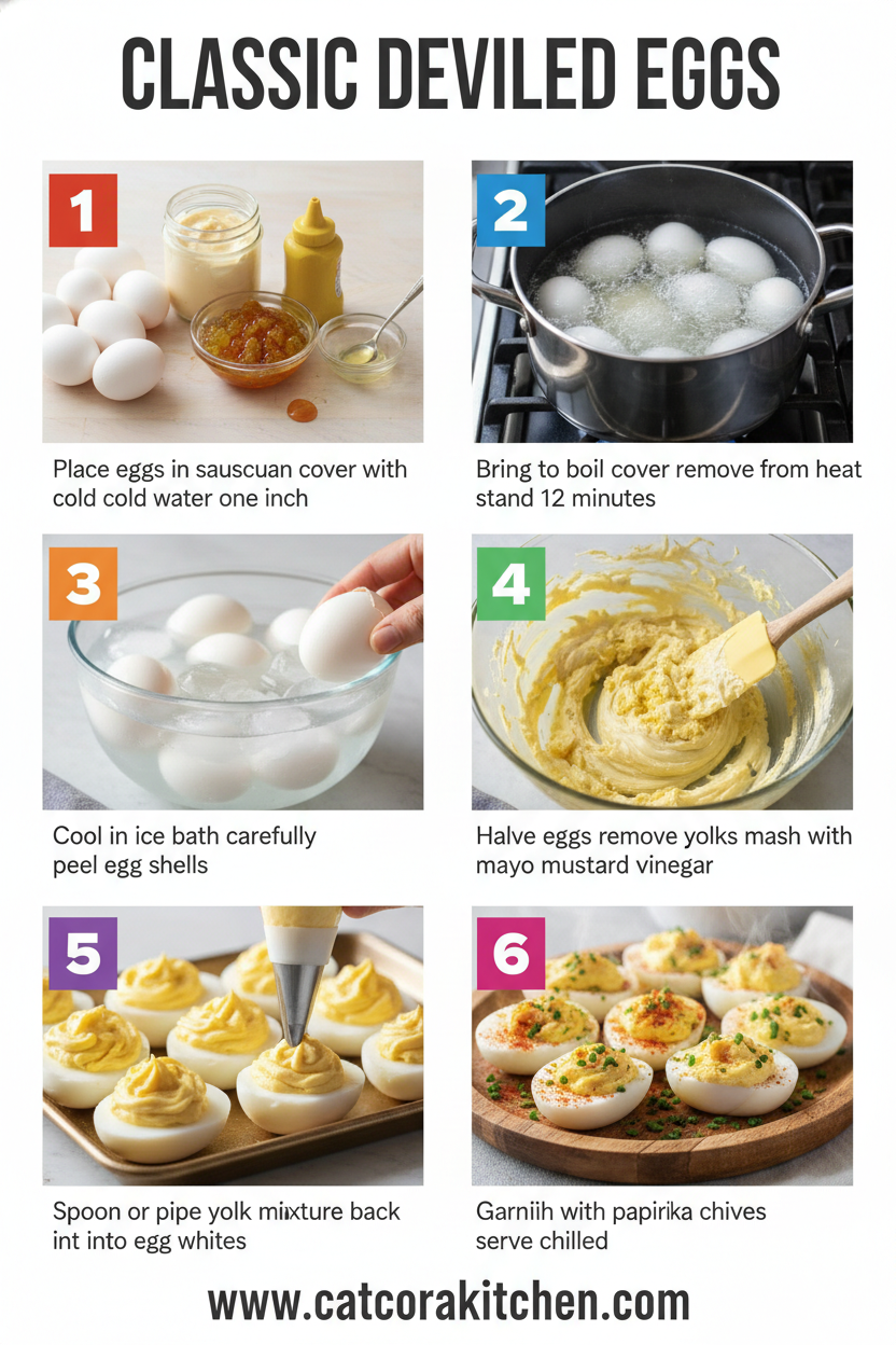 Deviled eggs classic recipe How to Make 