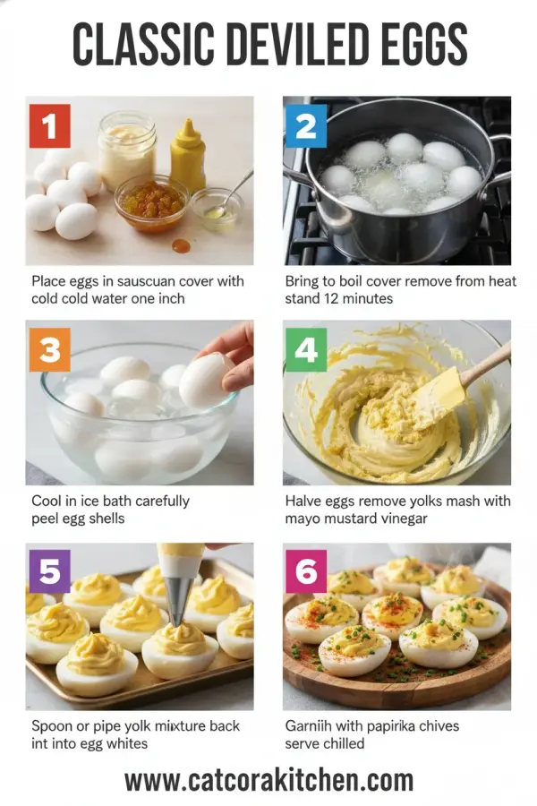 Deviled eggs classic recipe How to Make 