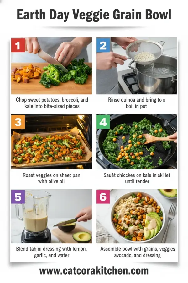 Earth Day veggie grain bowl How to Make 