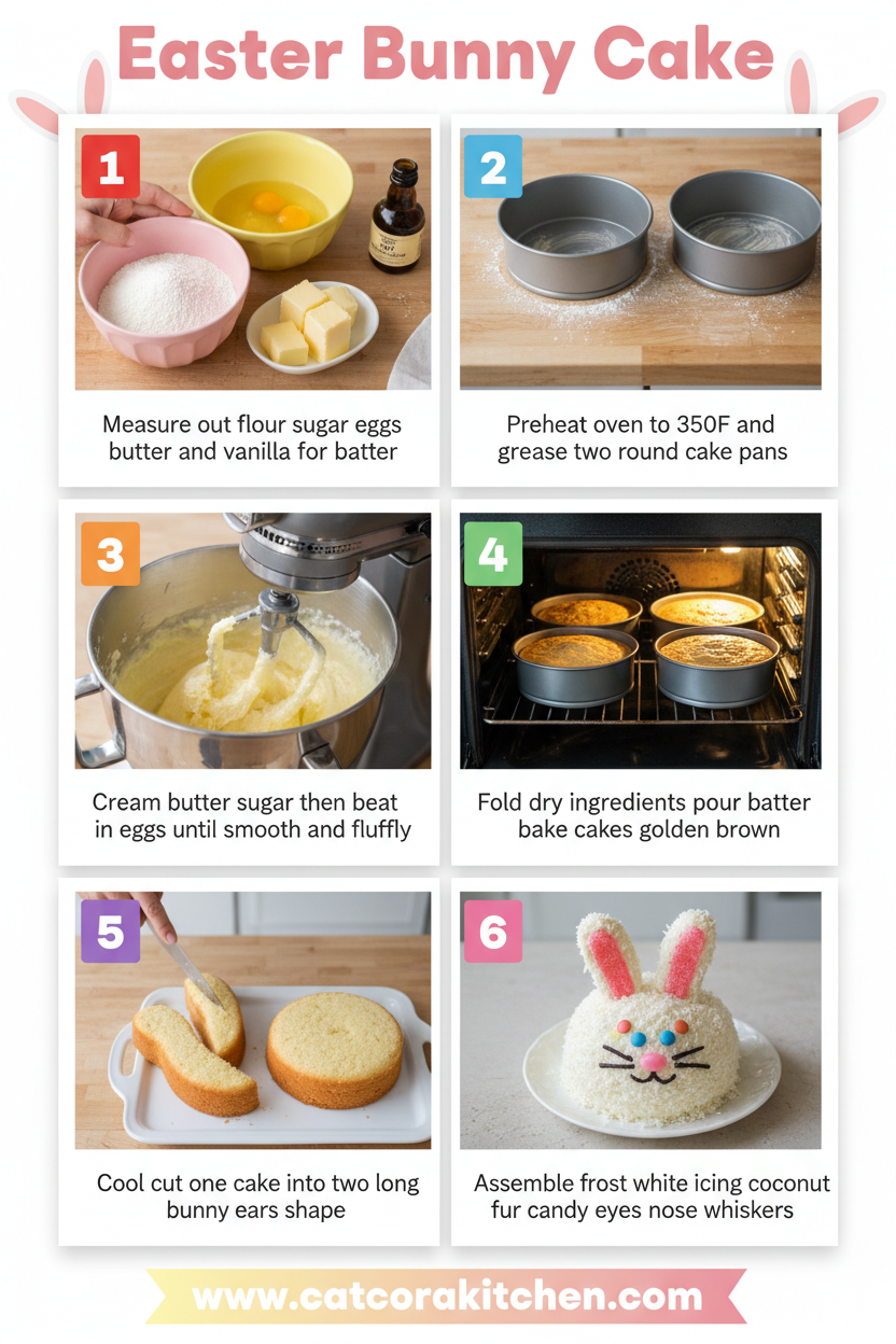 Easter bunny cake How to Make