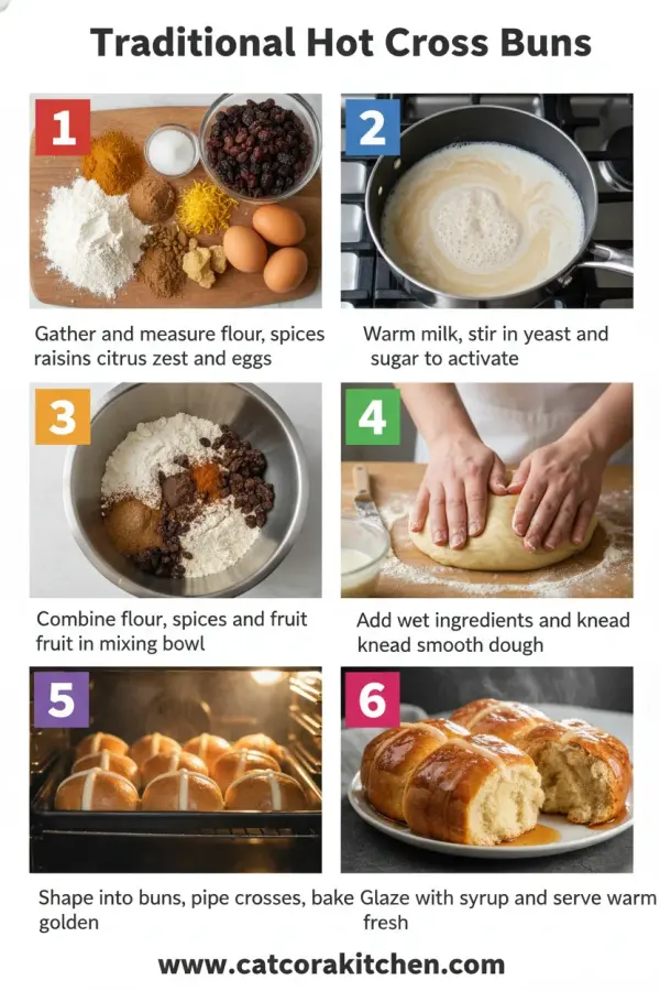 Hot cross buns how to make