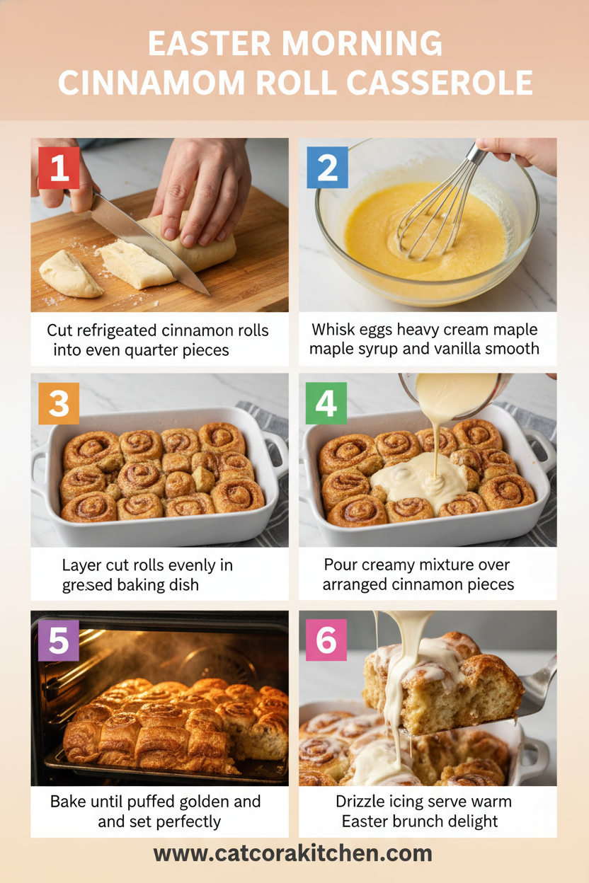 Easter morning cinnamon roll casserole How to Make