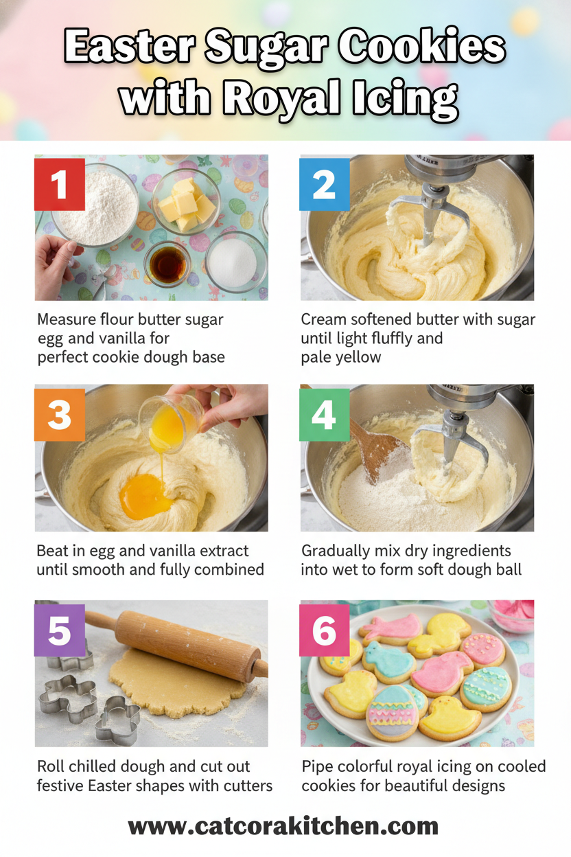 Easter sugar cookies with royal icing how to make