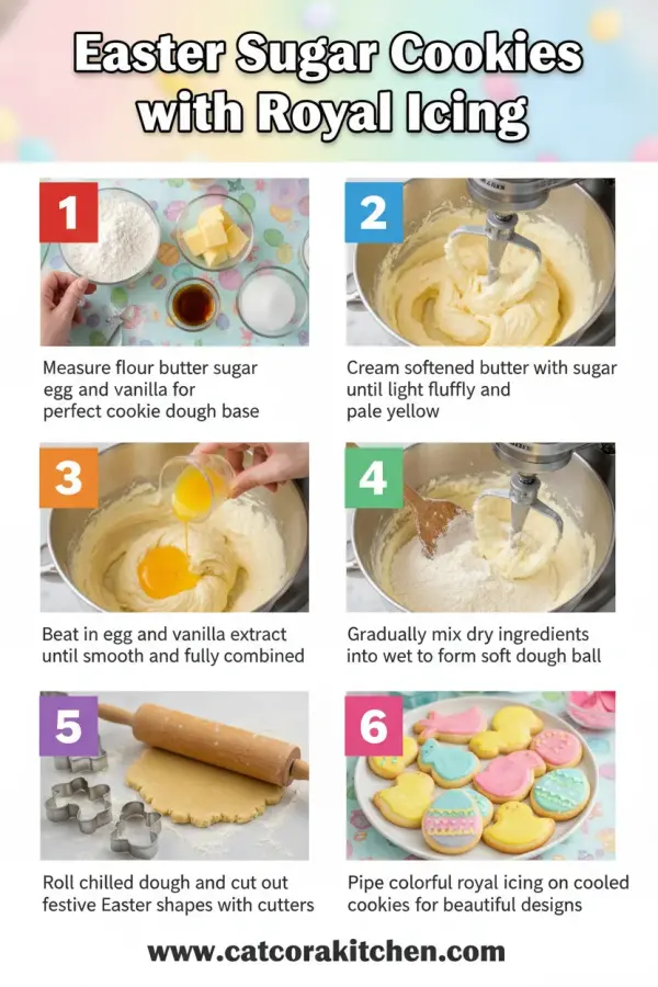 Easter sugar cookies with royal icing how to make