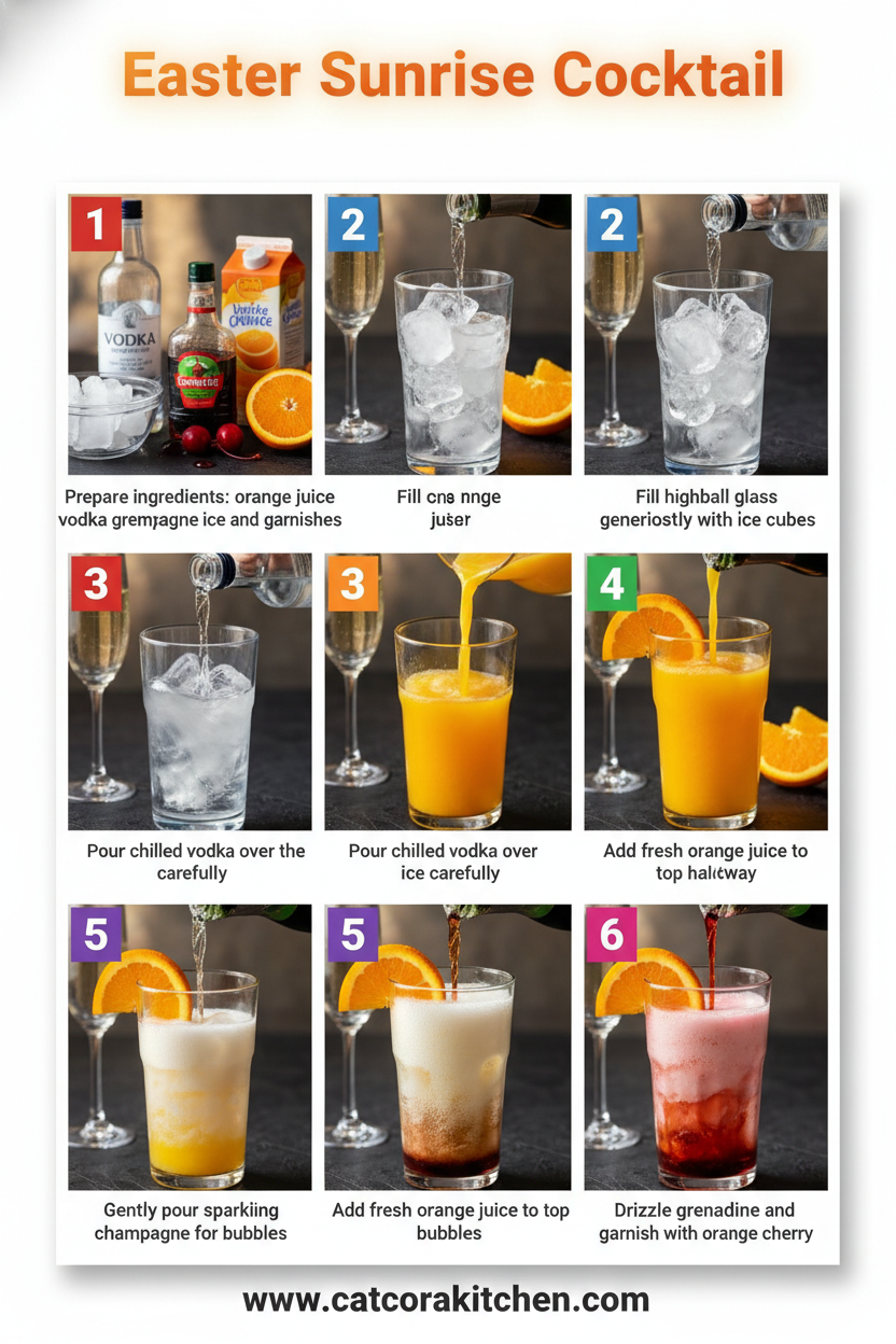 Easter sunrise cocktail How to Make 