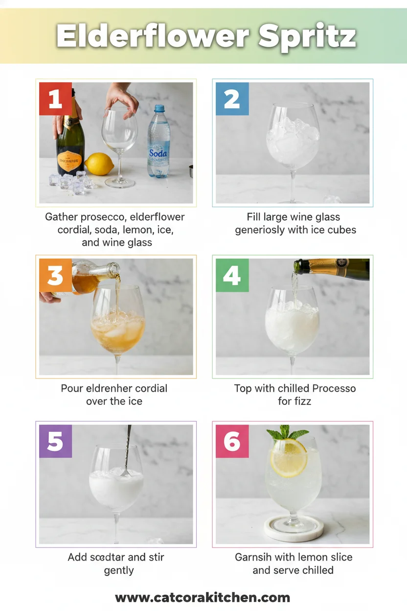 Elderflower spritz how to make