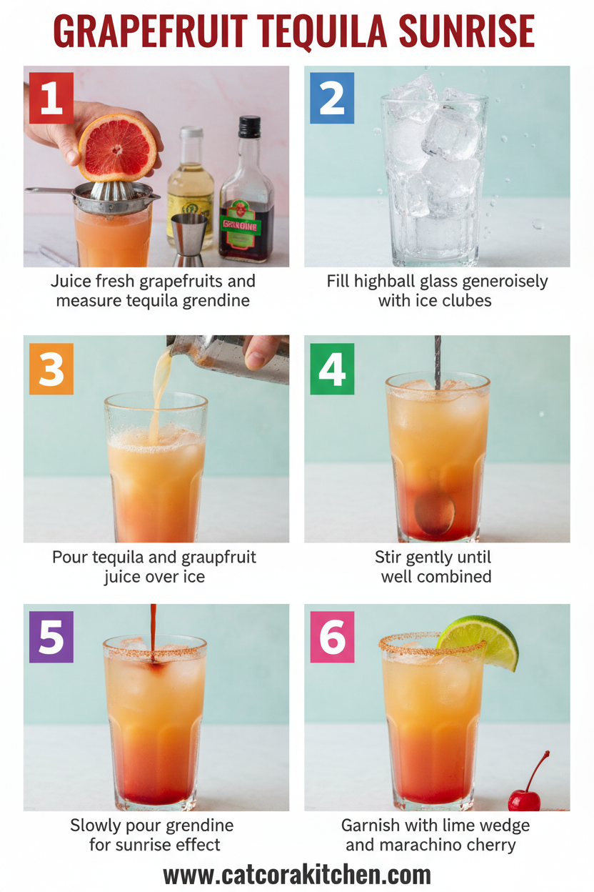 Grapefruit tequila sunrise how to make