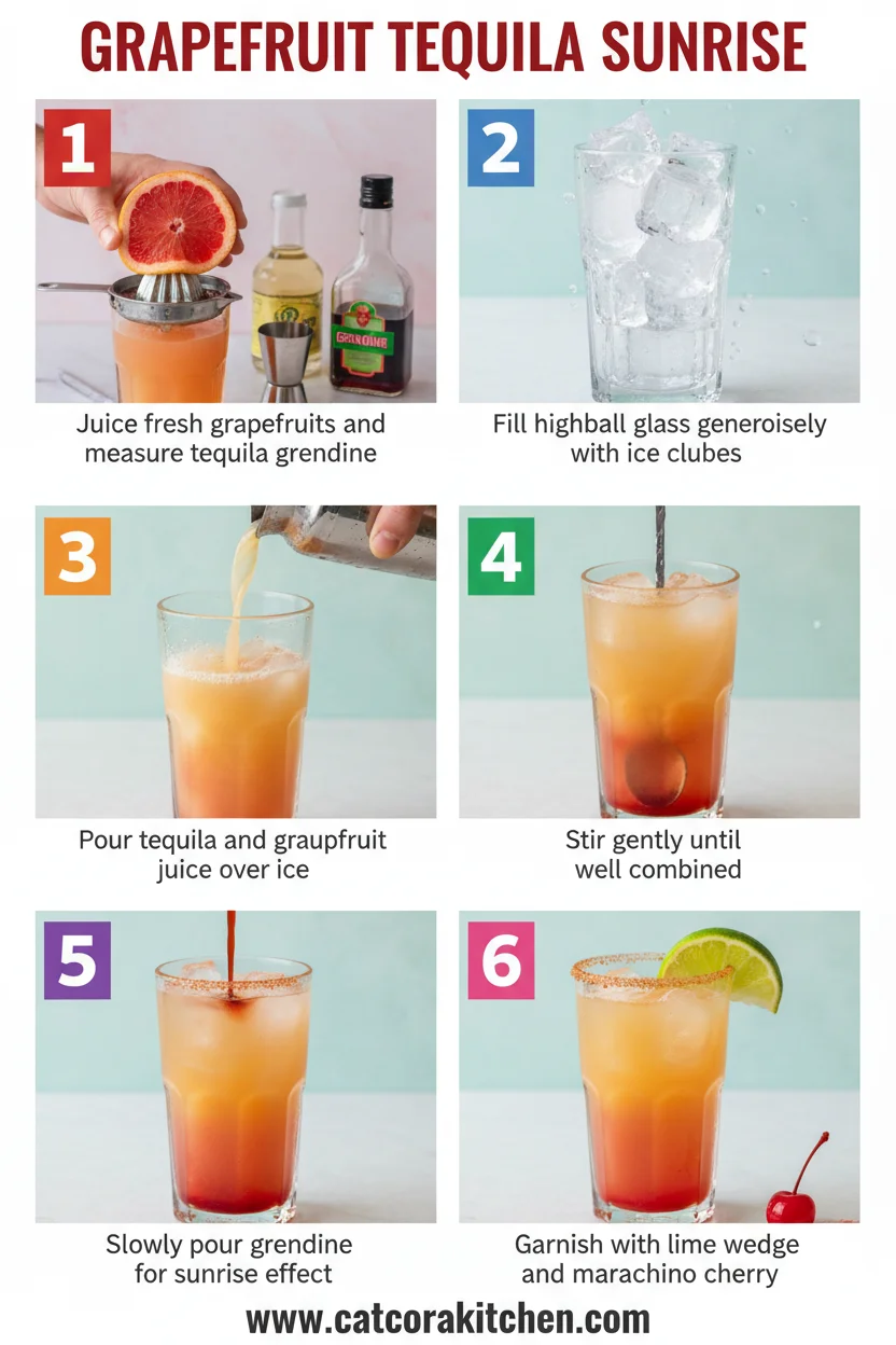 Grapefruit tequila sunrise how to make