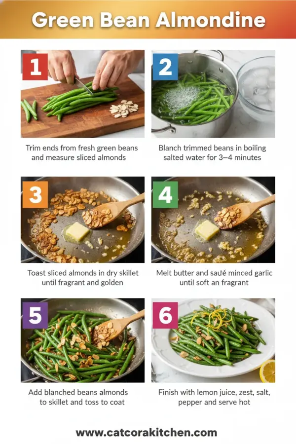 Green bean almondine how to make