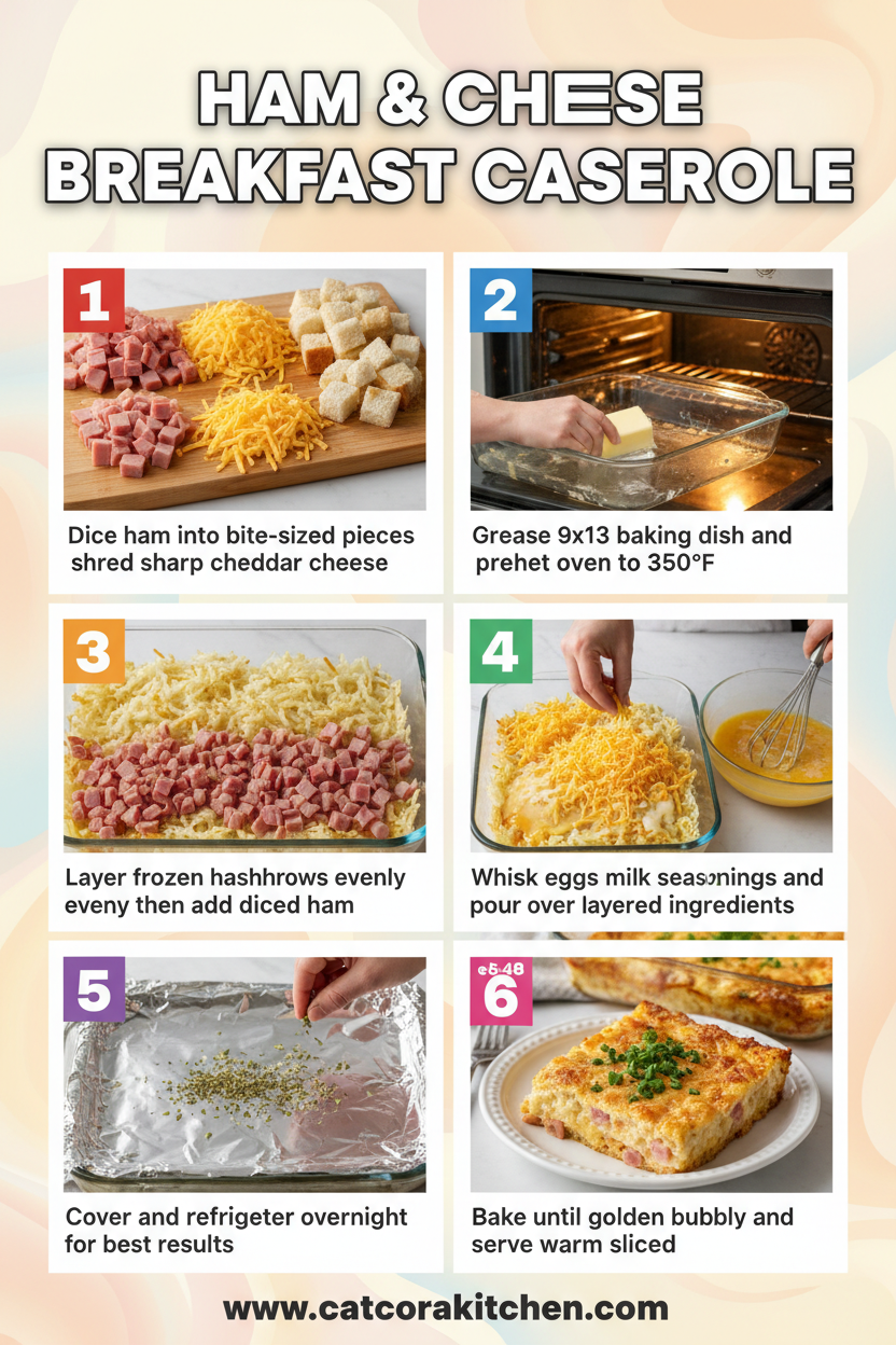 Ham and cheese breakfast casserole how to make