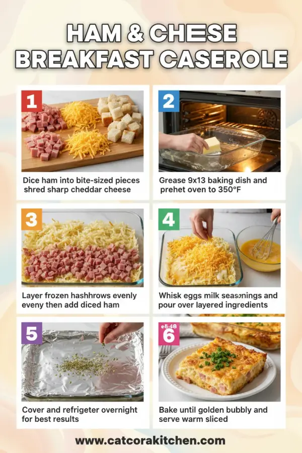 Ham and cheese breakfast casserole how to make