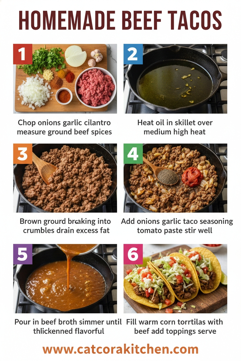 Homemade beef tacos How to Make
