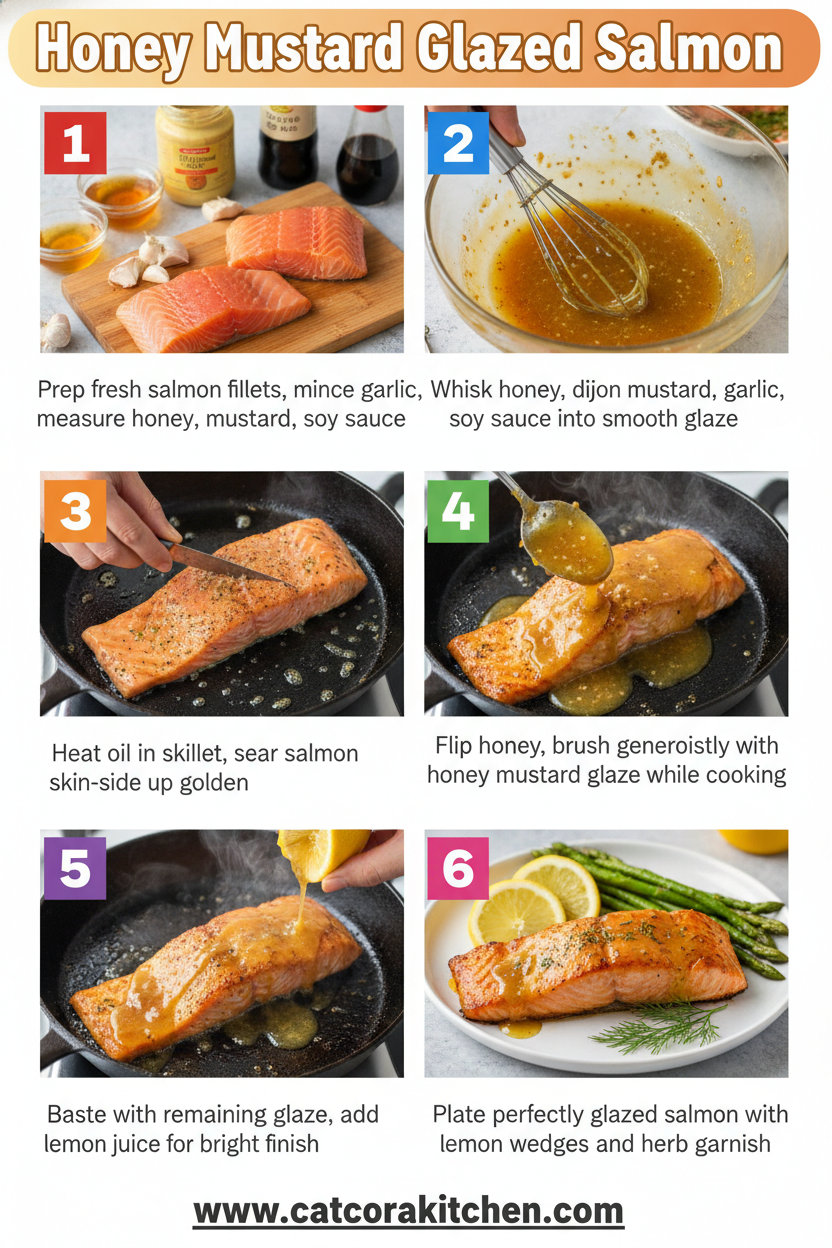 Honey mustard glazed salmon How to Make