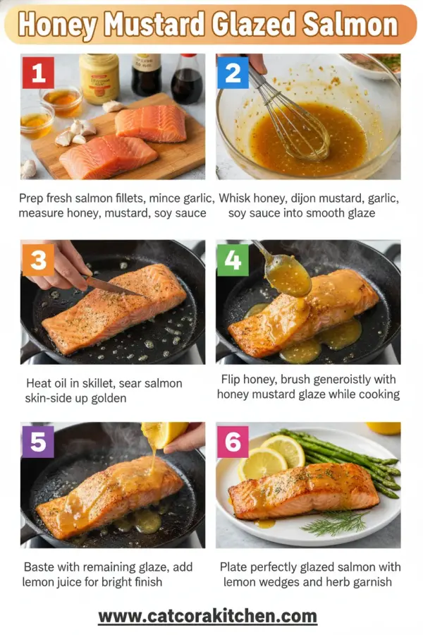 Honey mustard glazed salmon How to Make