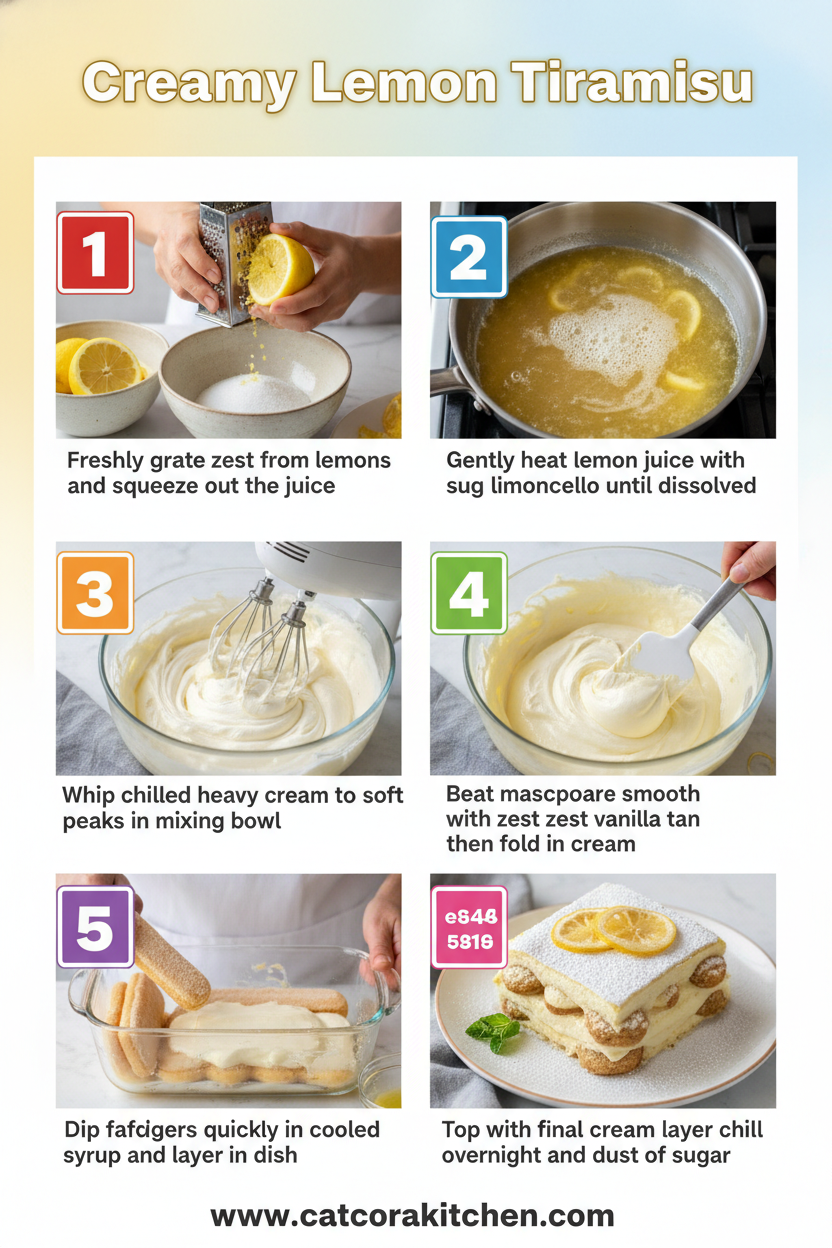 Lemon tiramisu How to Make 