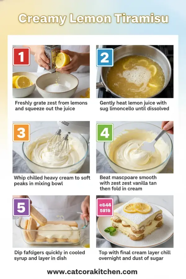 Lemon tiramisu How to Make 