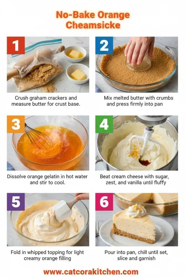 No-bake orange creamsicle cheesecake How to Make