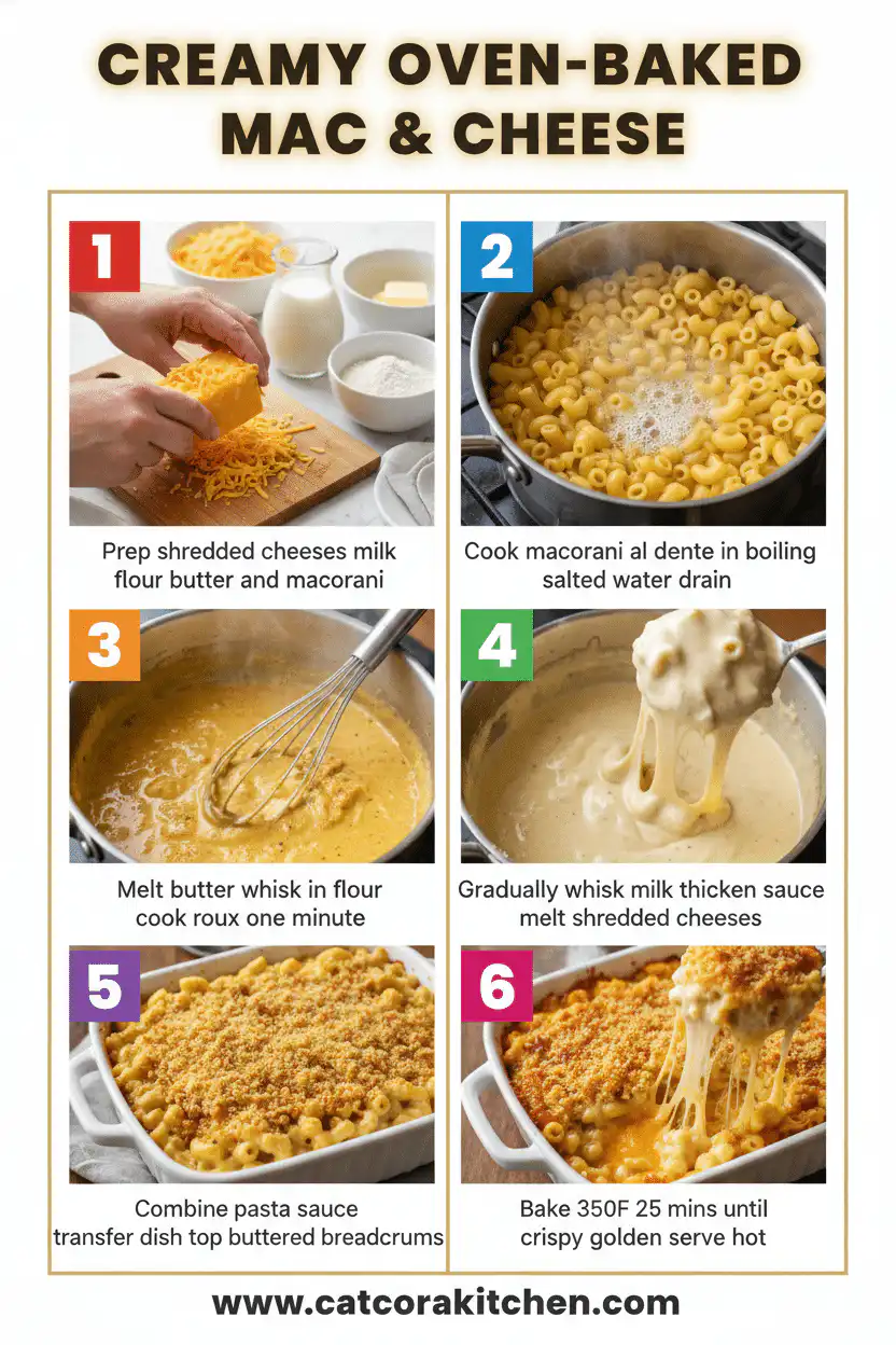 Oven-baked macaroni and cheese How to Make 