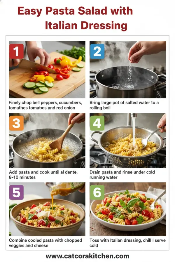 Pasta salad with Italian dressing How to Make 