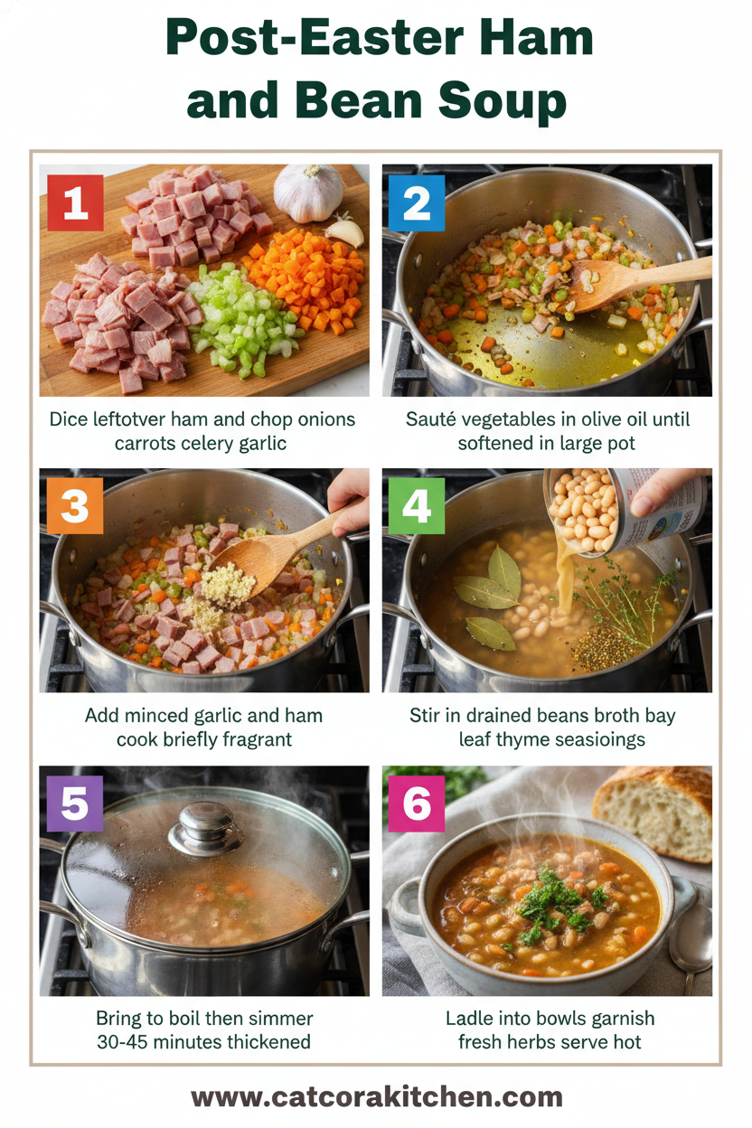 Post-Easter ham and bean soup how to make