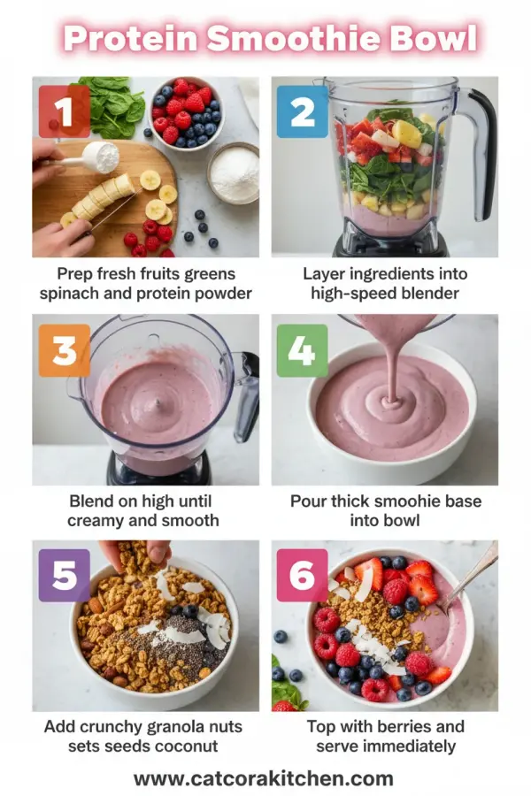 Protein smoothie bowl how to make