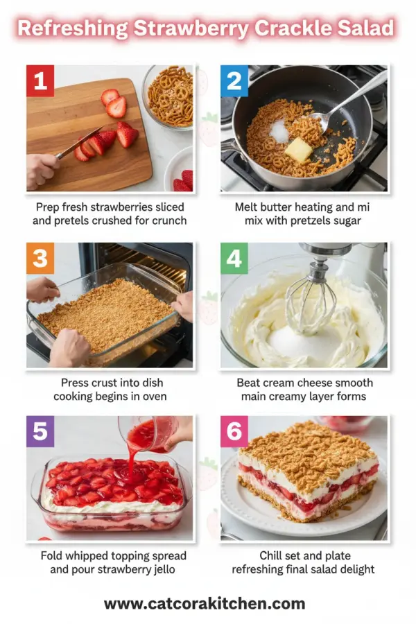 Refreshing strawberry crackle salad How to Make