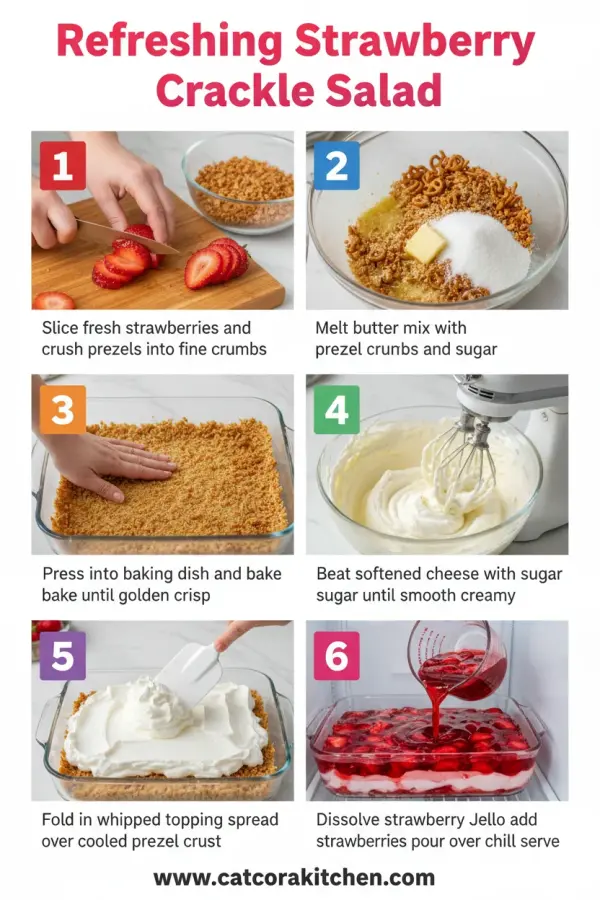 Refreshing Strawberry Crackle Salad How to Make 