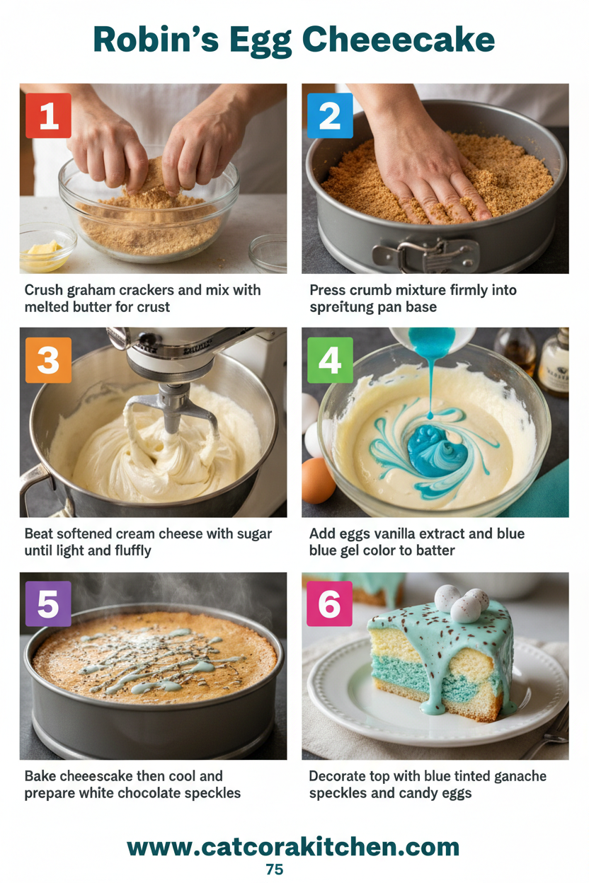 Robin's egg cheesecake how to make