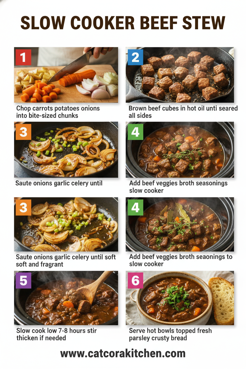 Slow cooker beef stew How to Make