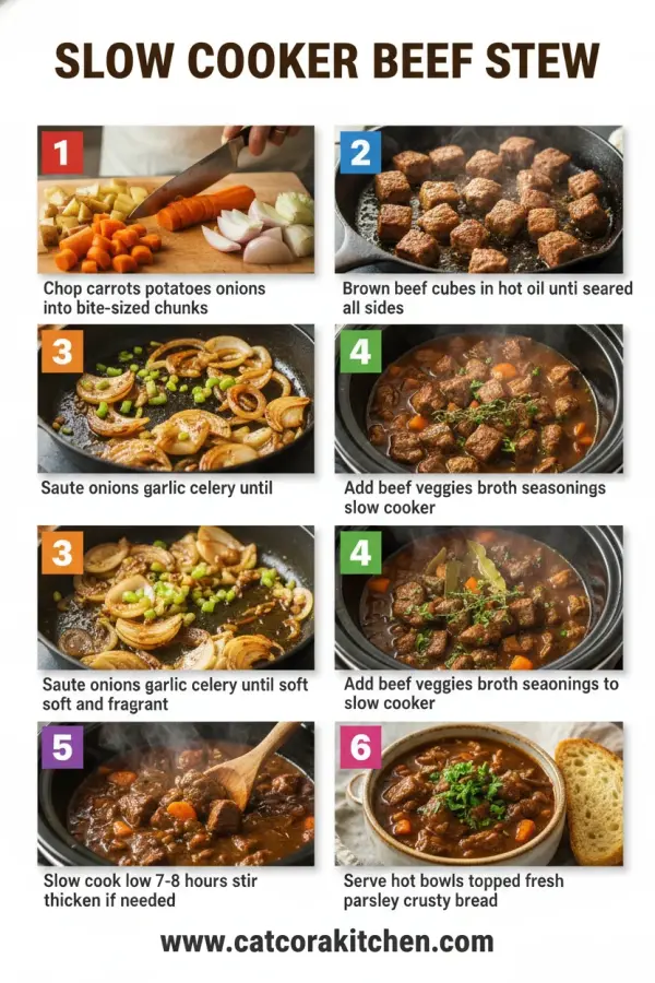 Slow cooker beef stew How to Make