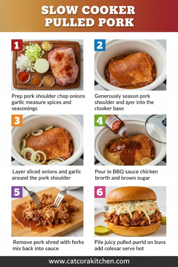 Slow cooker pulled pork how to make