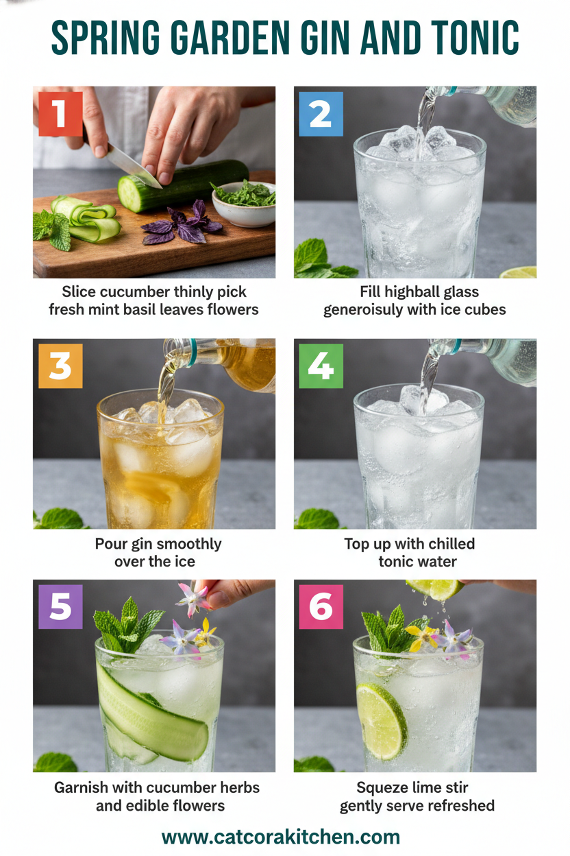 Spring garden gin and tonic How to Make 