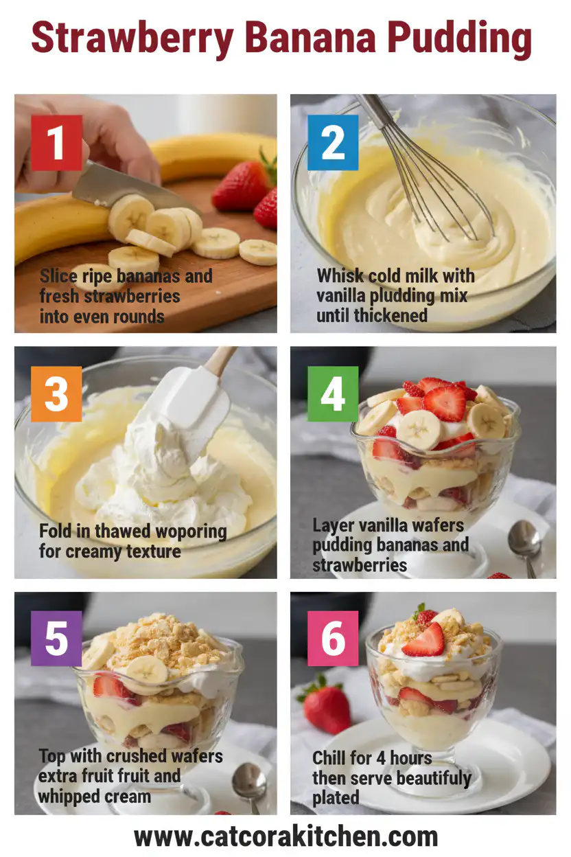 Strawberry banana pudding How to Make 