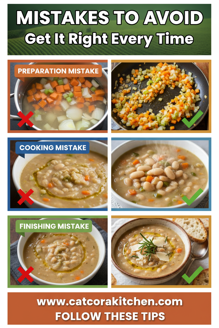 Tuscan white bean soup common mistakes