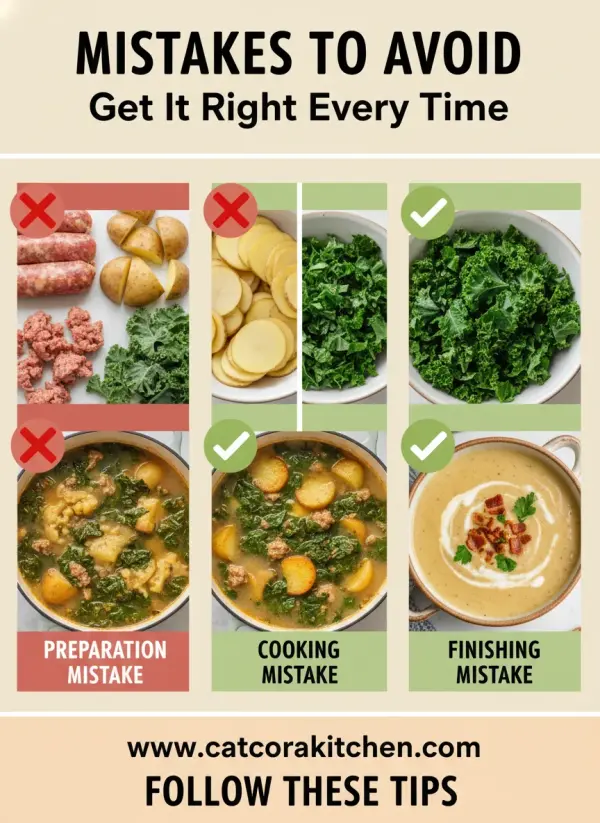 Zuppa Toscana common mistakes