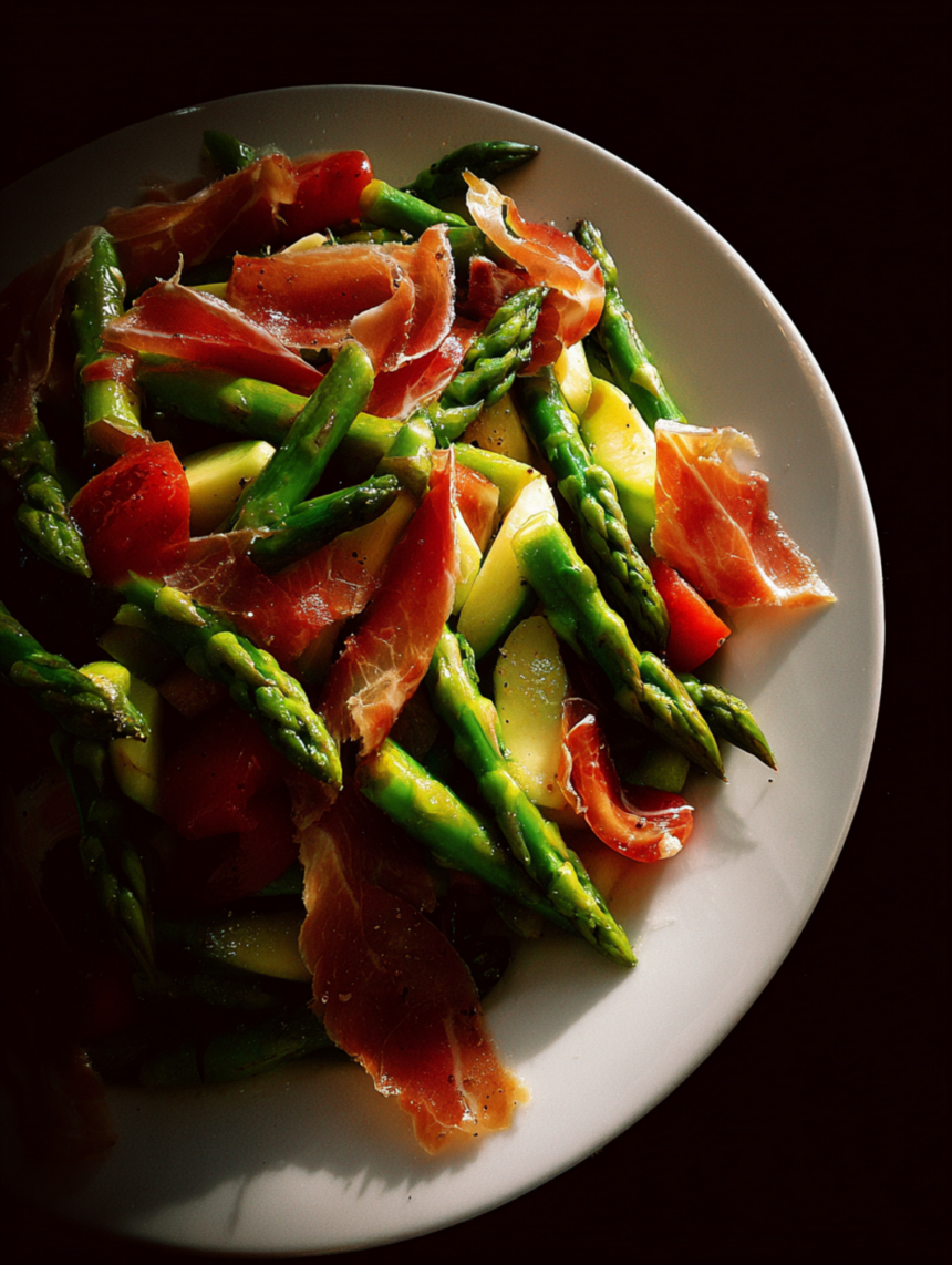 asparagus and prosciutto salad