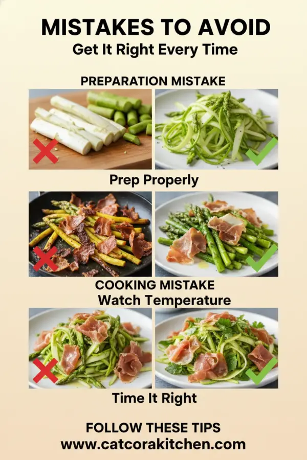Asparagus and prosciutto salad common mistakes
