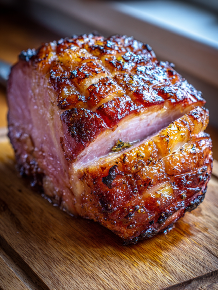 baked easter ham with pineapple glaze