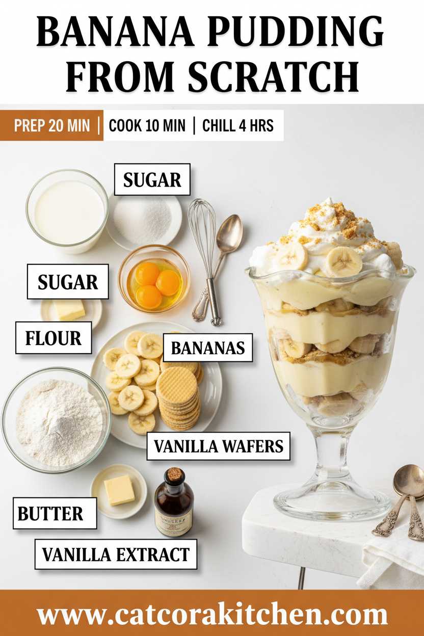 Banana pudding from scratch ingredients