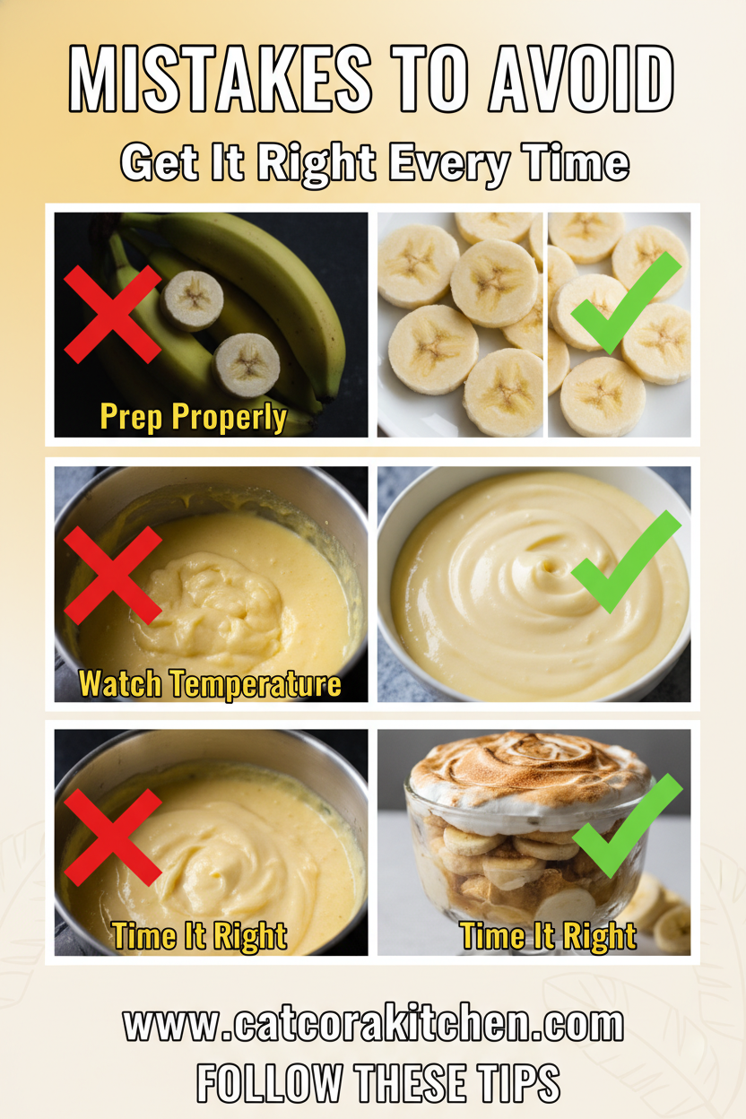 Banana pudding from scratch common mistakes