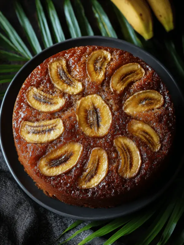 banana upside down cake