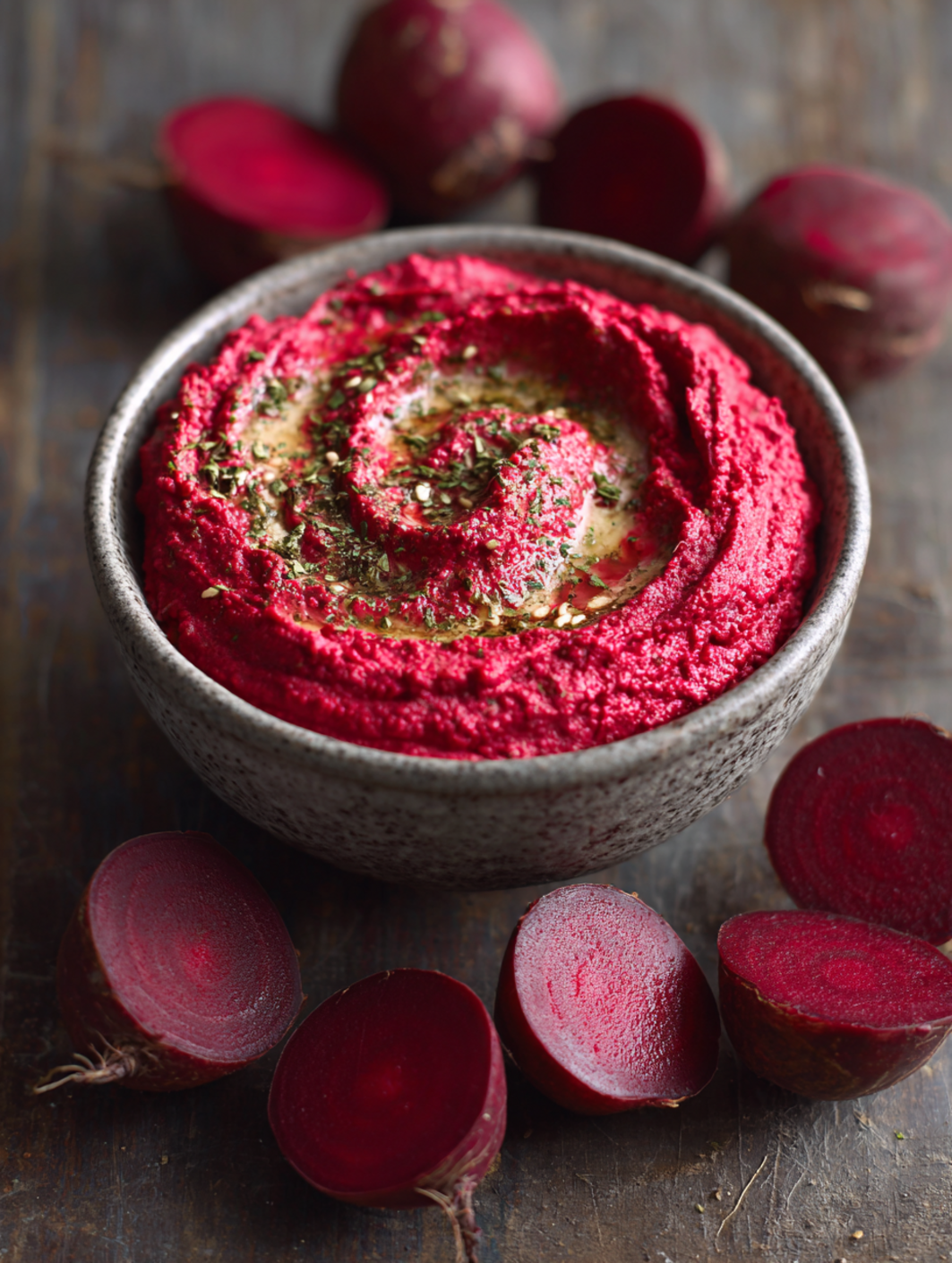 card recipe ingredients and instructions beet hummus with za'atar