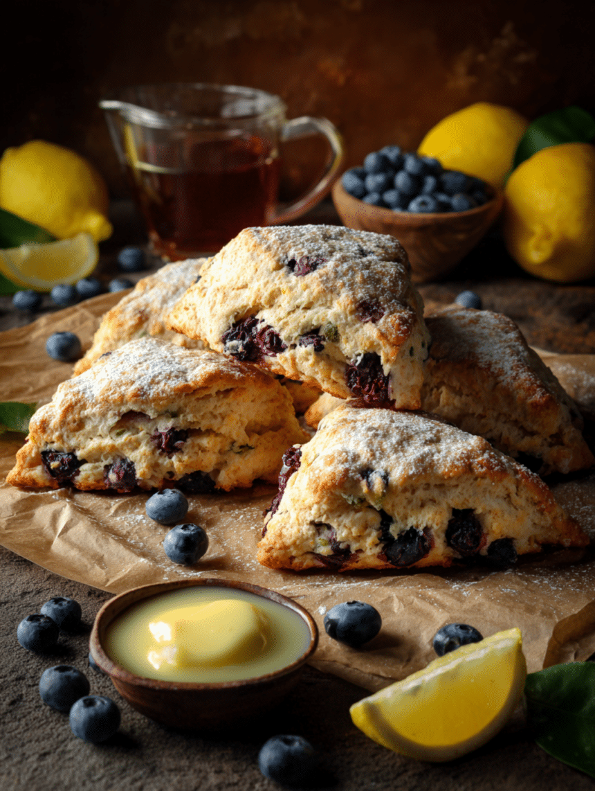 blueberry lemon scones