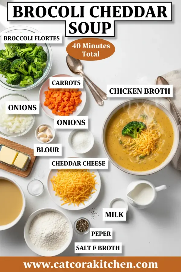 Broccoli cheddar soup ingredients