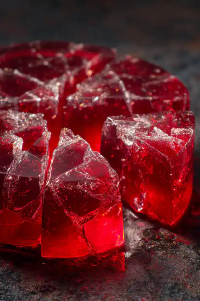 broken glass jello