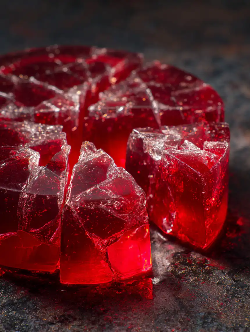 broken glass jello