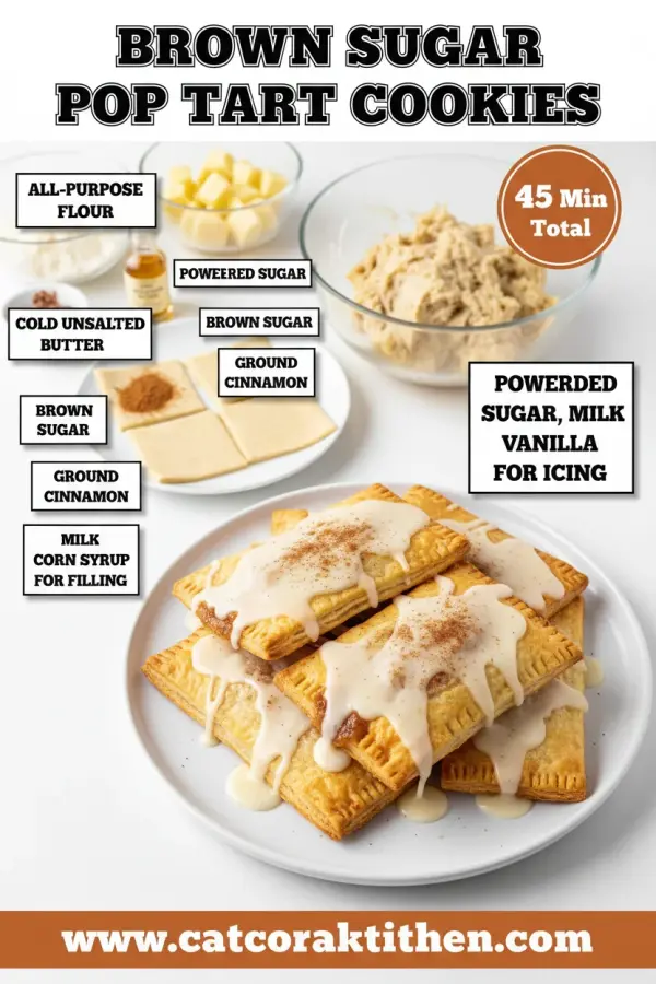 Brown sugar pop tart cookies ingredients